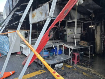 桃園南門市場大火原因找到了？ 民眾目擊冰箱後面有火